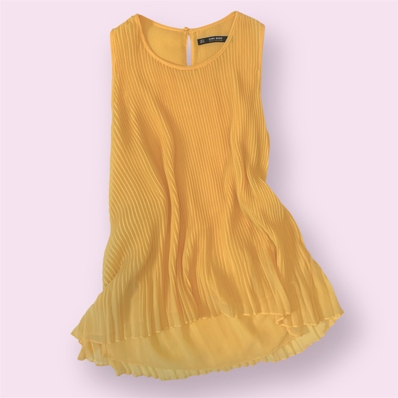 Marigold Accordion Zara Blouse top - Picture 2 of 14